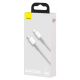5. Baseus CATLGD-A02 Lightning – USB-C PD-Kabel 20 W 480 Mbit/s 2 m – Weiß