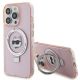 Karl Lagerfeld KLHMP15LHMRSCHP iPhone 15 Pro 6,1" rosa/rosa Hardcase Ringständer Choupette Head MagSafe