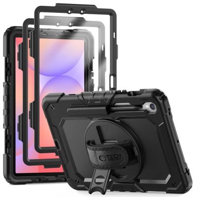 12. Tech-Protect Solid360 Hülle für Samsung Galaxy Tab S9 FE 10,9" X510 / X516B - Schwarz