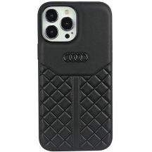 Audi Echtleder iPhone 13 Pro / 13 6,1" schwarz/schwarz Hardcase AU-TPUPCIP13P-Q8/D1-BK