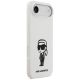 4. Karl Lagerfeld Silikonhülle mit Karl-Skizze und Logo (MagSafe) für iPhone 17 Air – Weiß