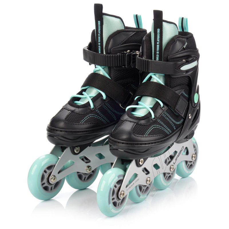 8. Meteor Rollschuhe L 38-41 Urbo Schwarz/Mint