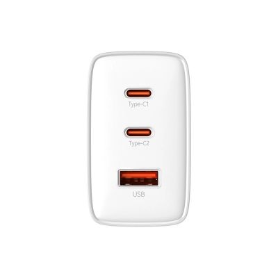 2. Baseus Cube Pro 65W GaN-Ladegerät 2x USB-C USB-A - Weiß