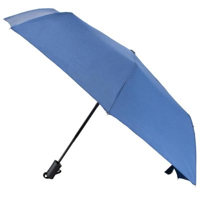 2. Kurzer automatischer Regenschirm, marineblau, SEMI LINE