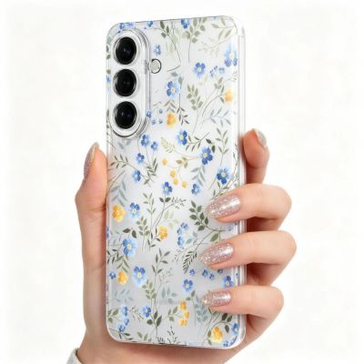 2. Tech-Protect FlexAir Hülle für Samsung Galaxy A57 5G – Mehrfarbige Blumen