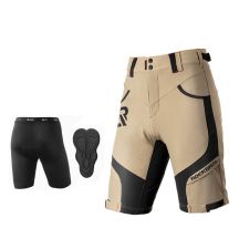 Rockbros Herren 2-in-1 Radhose Beige 2XL