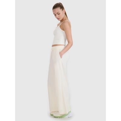 4. Damen Freizeithose mit weitem Bein 4F 4FWSS25TTROF1012-11S