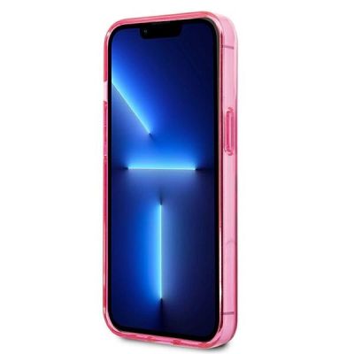 5. Karl Lagerfeld Gradient Ikonik Karl&Choupette Hülle für iPhone 13 Pro / iPhone 13 - Pink