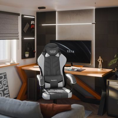 8. Huzaro Force 2.7 Grauer Gaming-Stuhl