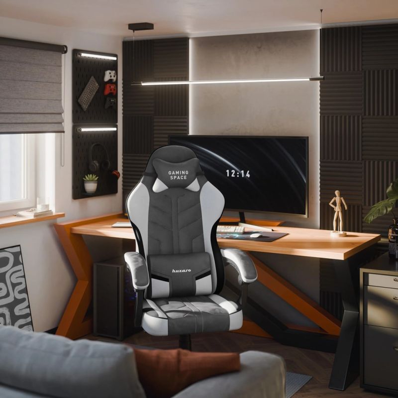 8. Huzaro Force 2.7 Grauer Gaming-Stuhl
