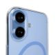 8. Puro Lite Mag TPU+PC Hülle kompatibel mit MagSafe für iPhone 17 - Transparent mit blauem Ring
