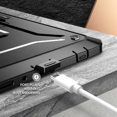 4. Supcase Unicorn Beetle Pro Hülle für Samsung Galaxy Tab A11 - Schwarz
