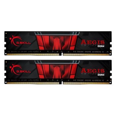 10. G.SKILL Aegis F4-2666C19D-16GIS Speicherkit (DDR4 DIMM; 2 x 8 GB; 2666 MHz; CL19)