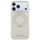 3. Karl Lagerfeld Ring Stand 360 Saffiano Classic Logo MagSafe Hülle für iPhone 18 Pro / 17 Pro – beige