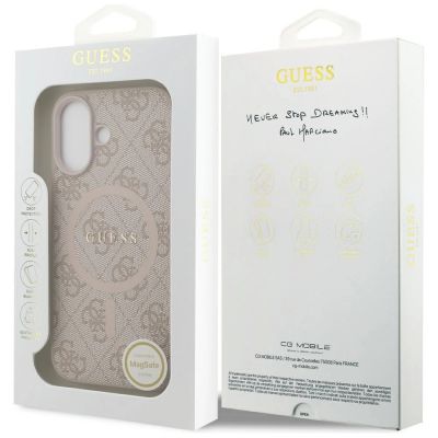 8. Guess 4G Ring Classic Logo MagSafe Hülle für iPhone 17 - Pink