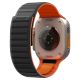 3. Spigen Athlex Air M Armband für Apple Watch 44/45/46/49 mm – Schwarz und Orange