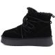 2. Damen-Ankle-Boots aus Leder mit Plateausohle, Wildleder, schwarz, Big Star UU274314