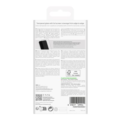 3. Puro Frame Tempered Glass mit schwarzem Rahmen für Samsung Galaxy S25 Ultra