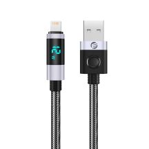 Orico LDA2L USB-A-auf- Lightning Kabel 12 W mit LED-Anzeige 0,5 m – Schwarz und Silber