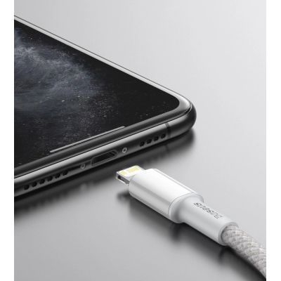 14. Baseus CATLGD-A02 Lightning – USB-C PD-Kabel 20 W 480 Mbit/s 2 m – Weiß