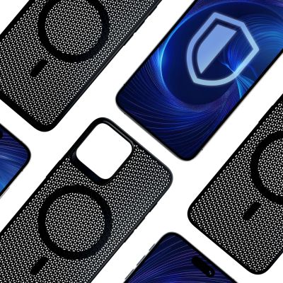 9. 3mk COOLing MagCase Hülle für Apple iPhone 14 plus / 15 plus – Schwarz