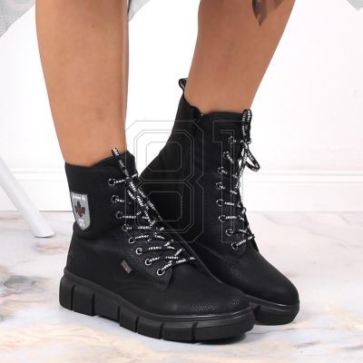 27. Rieker W RKR557 wasserdichte bequeme Stiefeletten
