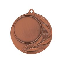 Bronzefarbene Universalmedaille mit Platz für ein 25-mm-Emblem – Stahlmedaille