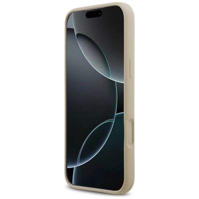 5. Karl Lagerfeld Silikonhülle mit Karl-Skizze und Logo (MagSafe) für iPhone 17 Pro Max – Braun