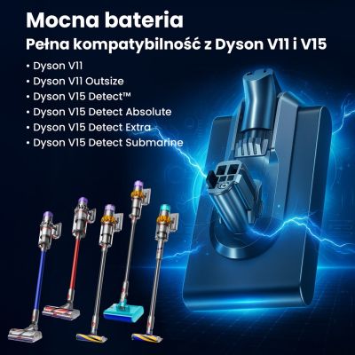 10. Extralink EX.22981 Akku für DYSON, V11 (Klick-Typ) 25,2 V 3000 mAh Industrie