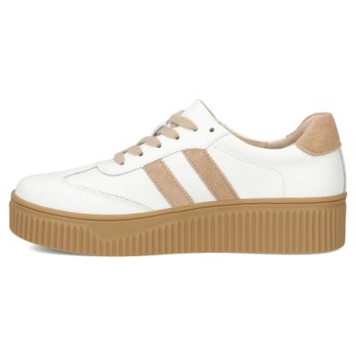 4. Weiße Damen-Plateauschuhe aus Wildleder, Modell Filippo DP6776