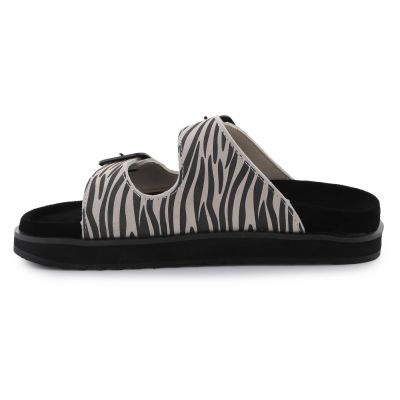 4. D.FRANKLIN Nordic Sandale Schnalle Zebra DFSH405002-ZEBR