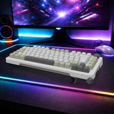 6. Inca IKG-455 Gaming-Tastatur USB + RF Wireless + Bluetooth QWERTY Deutsch Weiß
