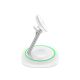 5. Tech-Protect QI15W-A46 3in1 Magnetisches MagSafe Induktives Ladegerät - Weiß