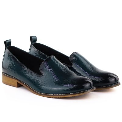 4. Damen-Lacklederschuhe, marineblau, Potocki 19337
