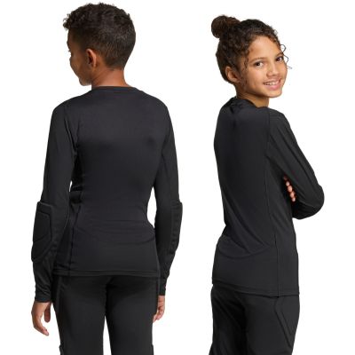 3. adidas Gepolstertes Torwart-Langarmshirt für Kinder, Schwarz KA1678