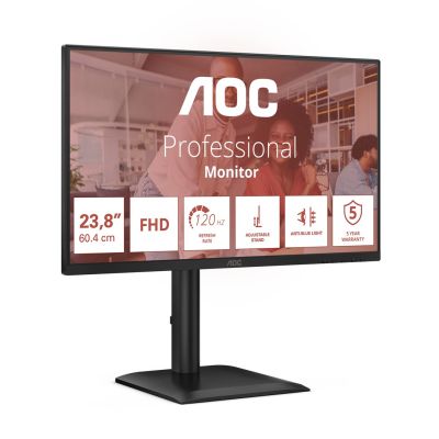 28. AOC 24E4U Computermonitor 60,5 cm (23,8") 1920 x 1080 px Full HD LED Schwarz