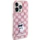 4. Karl Lagerfeld Monogram Choupette Hülle für iPhone 15 Pro Max – Rosa