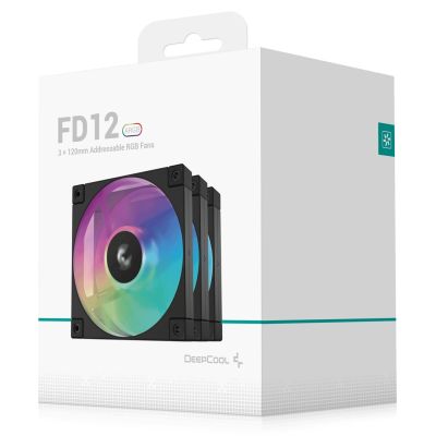 10. Deepcool R-FD12-BKAPN3-G ARGB-3-in-1-Hochleistungslüfter, 120 mm, Schwarz, 3er-Pack