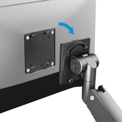 14. Manhattan 462594 Monitorhalterung/Ständer 144,8 cm (57") Schreibtisch Schwarz