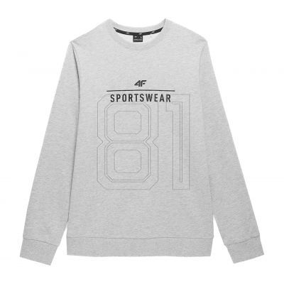 2. Sweatshirt 4F M 4FSS23TSWSM349 cooles hellgrau meliert