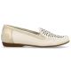 15. Rieker W RKR658 bequeme Leder-Lochschuhe, beige