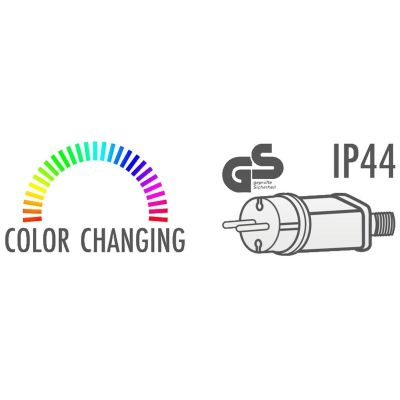 18. 3D-DEKORATIVER STEHENDER STERN 120 LED RGB 80CM