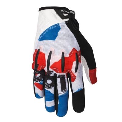 661 EVO II Handschuhe Weiß Rot Blau L