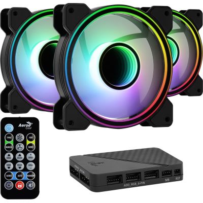 Lüfter + Nabe AEROCOOL PGS MIRAGE 12 ARGB PRO (3x120)