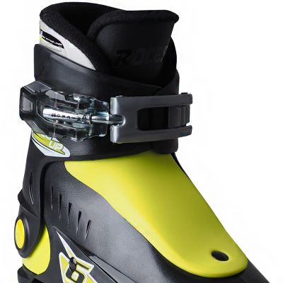 5. Roces Idea Up Skischuhe Schwarz und Limette Jr 450490 18