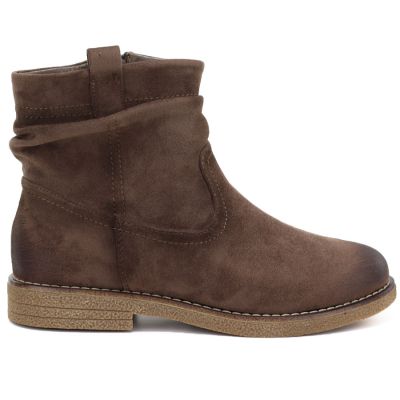 2. Braune Wildleder-Ankle-Boots für Damen, Jezzi ASA296-4