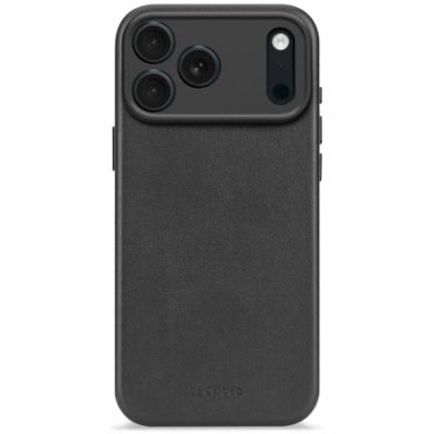 Decoded Leather Backcover MagSafe Hülle für iPhone 17 Pro Max - Schwarz