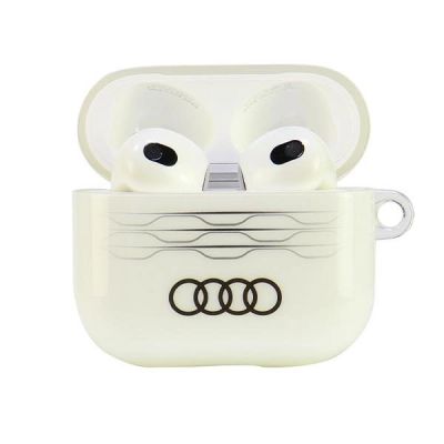 2. Audi IML AirPods 3-Hülle mit geometrischem Muster - Weiß