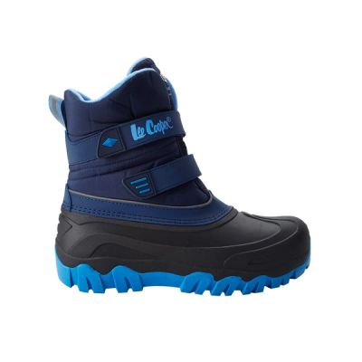 Lee Cooper Kinder-Winterstiefel, Schneestiefel, marineblau, warm gefüttert, mit Klettverschluss