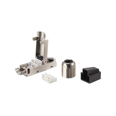 2. Equip 121172 RJ-45 Stecker Schwarz, Edelstahl